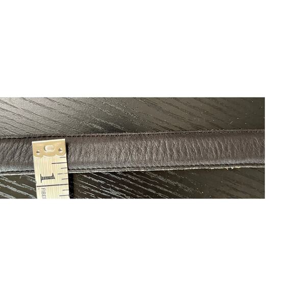 Vintage Coach Classic Preppy Style Black Leather Belt with Brass Buckle main image 6